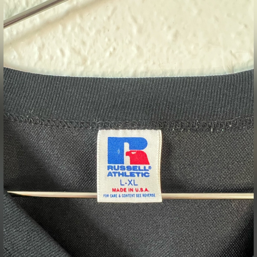 Vintage Russell Athletic Cropped Mesh Football Jersey McGregor 89 USA Boxy Black - Picture 4 of 6